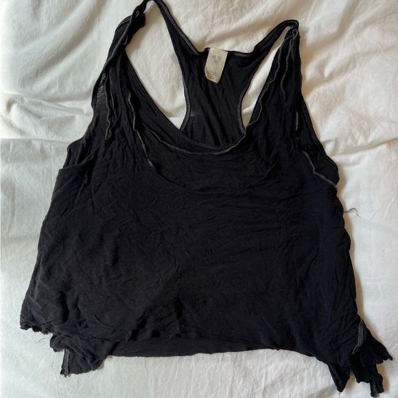 Free People Layered Racerback/ Linen We The Free Tank Top - Picture 1 of 7